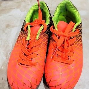 JABASIC Kids Outdoor Soccer Cleats Athletic Firm Ground Football Shoes